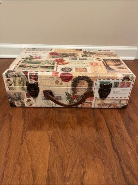 Vintage Christmas “Suitcase” - Christmas Gift Box